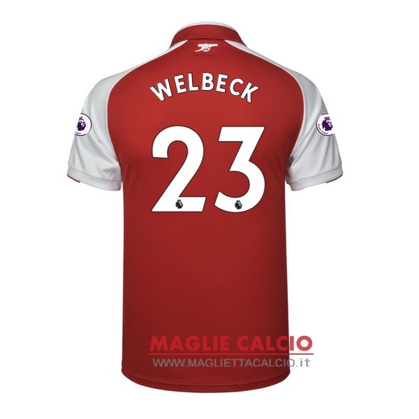 nuova maglietta arsenal 2017-2018 welbeck 23 prima